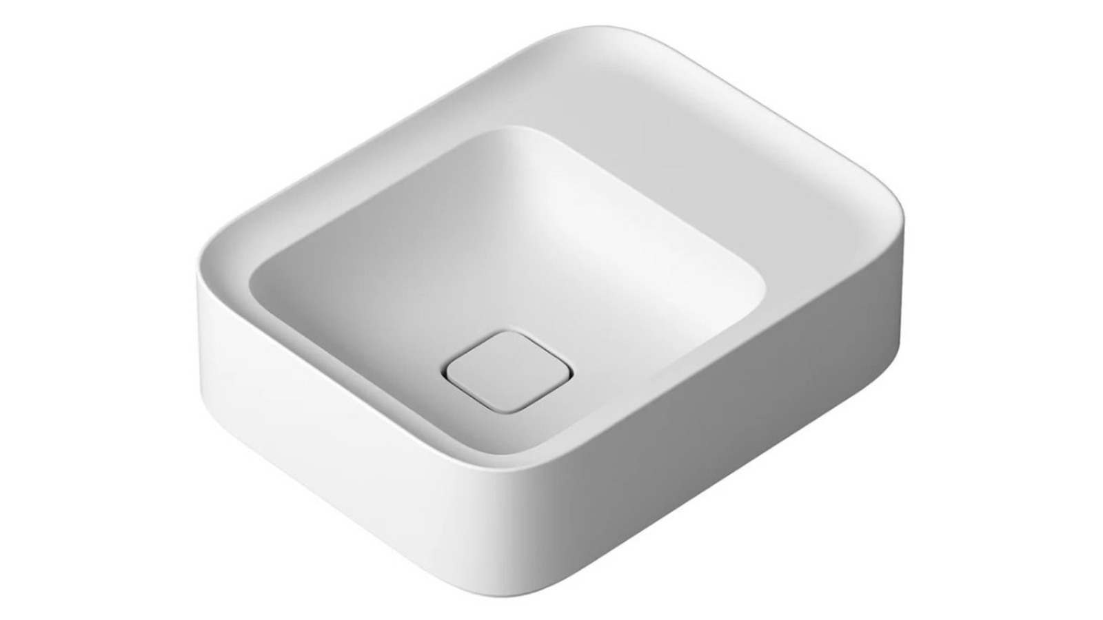 Parisi Cameo 400 Wall Basin 0 Tap Hole - Matte White