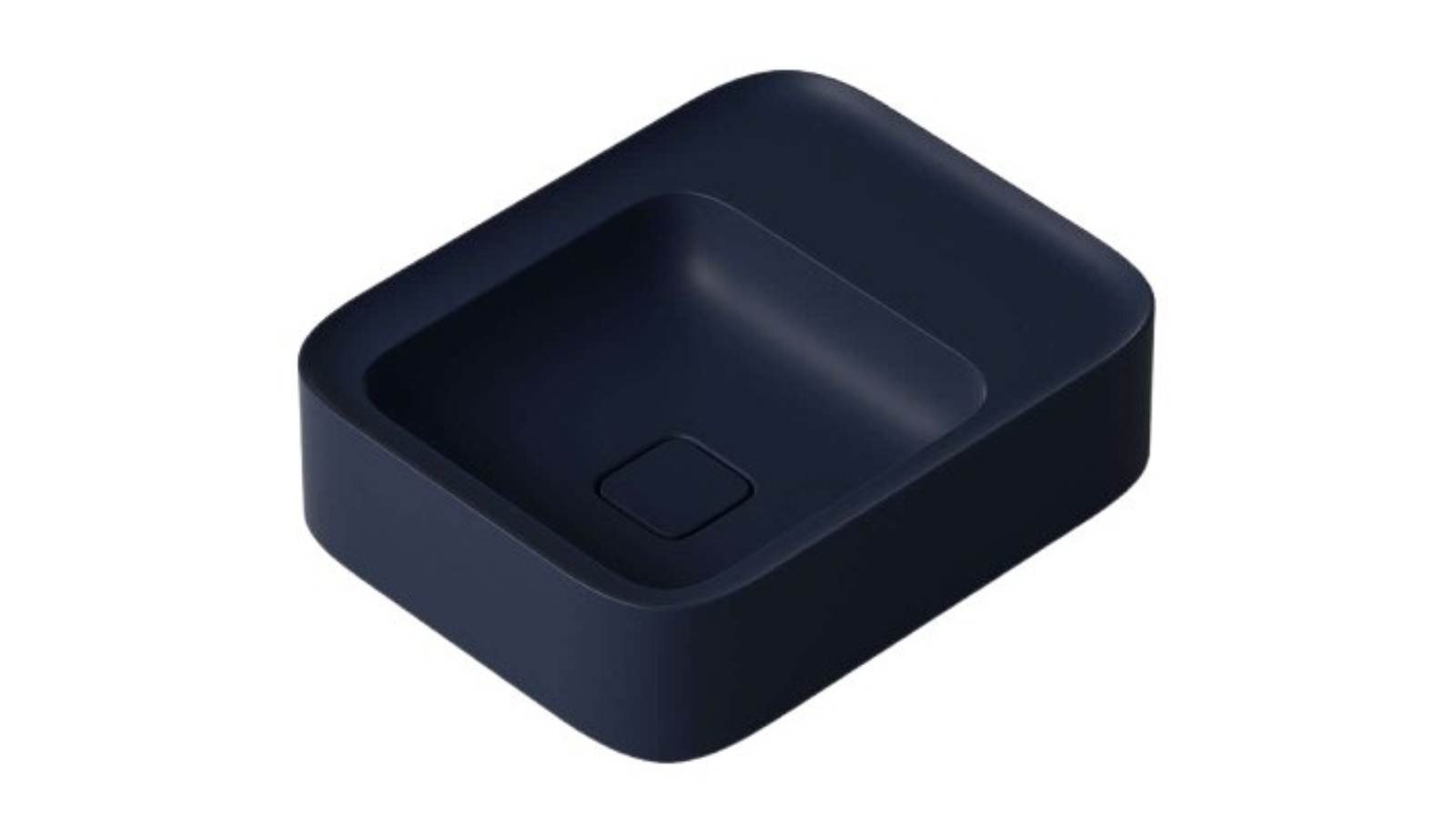 Parisi Cameo 400 Wall Basin 0 Tap Hole - Matte Oceano