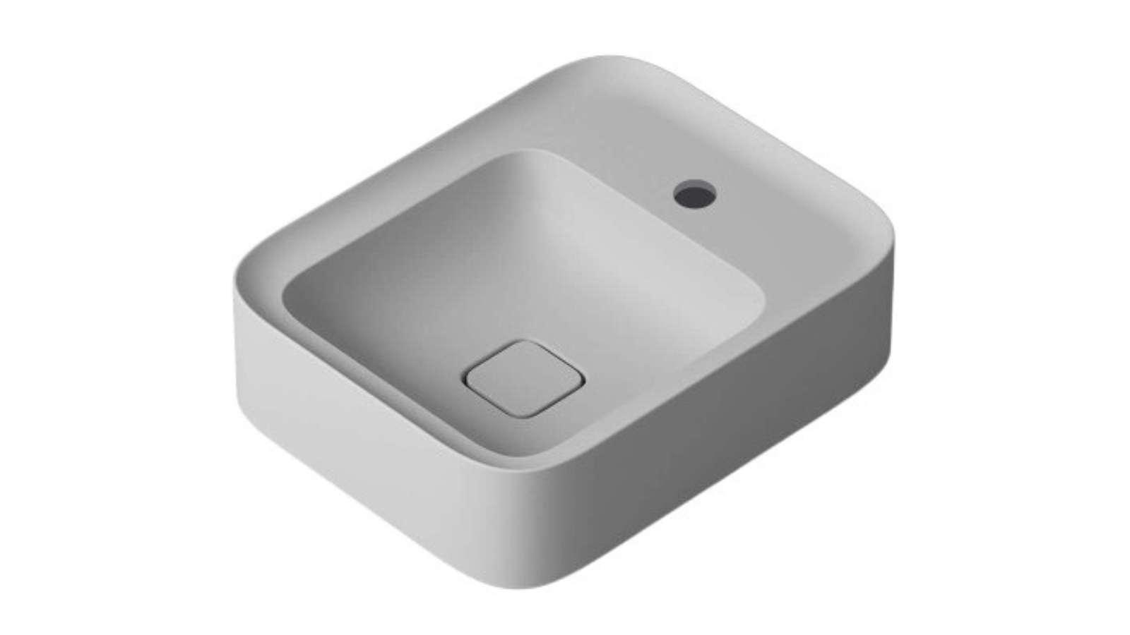 Parisi Cameo 400 Bench Basin 1 Tap Hole - Matte Nulova