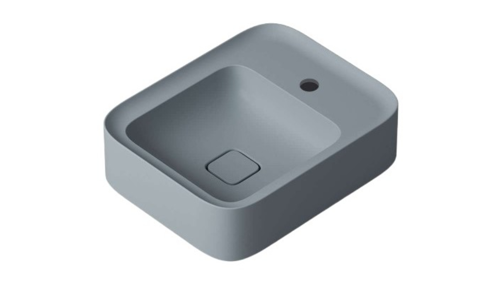 Parisi Cameo 400 Bench Basin 1 Tap Hole - Matte Tempesta