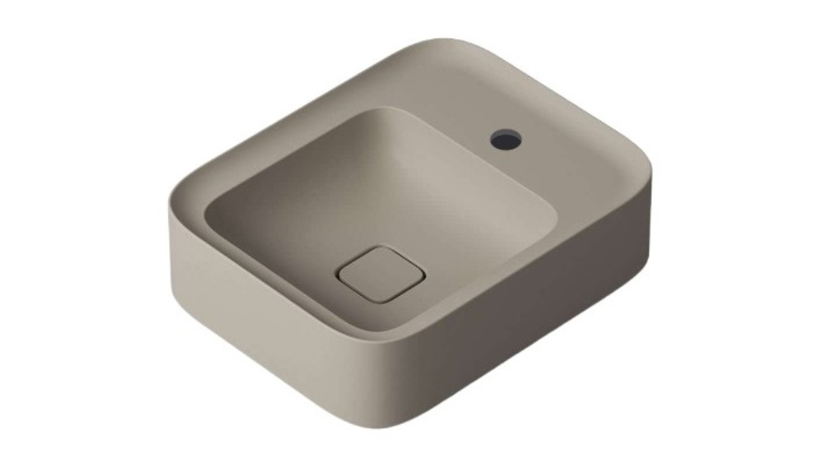 Parisi Cameo 400 Bench Basin 1 Tap Hole - Matte Basento