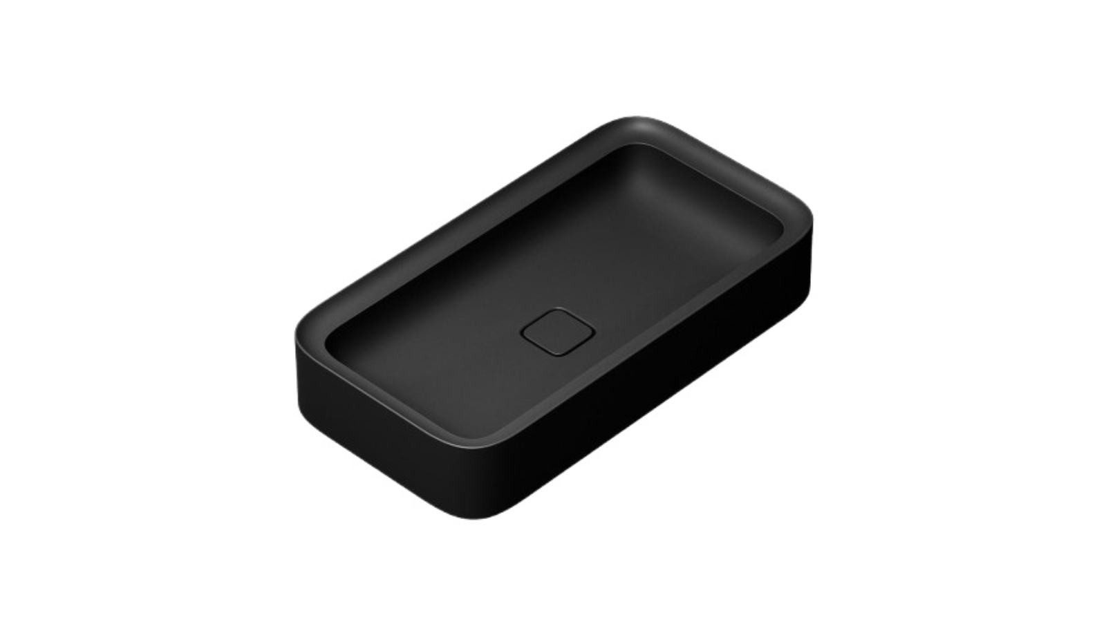 Parisi Cameo 750 Rectangle Bench Basin - Matte Black