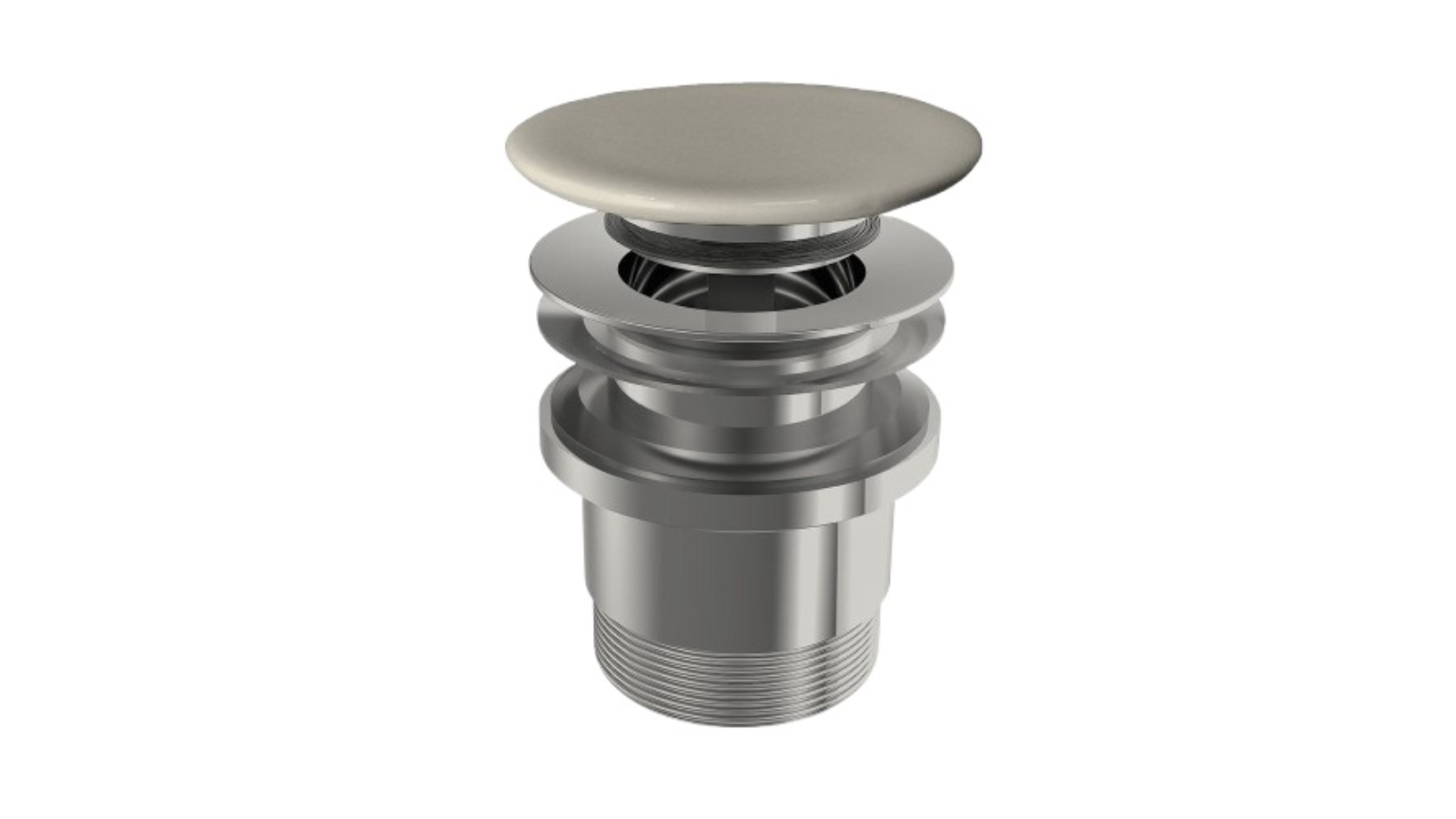 Parisi Valdama Flat Clic-Clac Universal Waste with Ceramic Top - Matte Besento