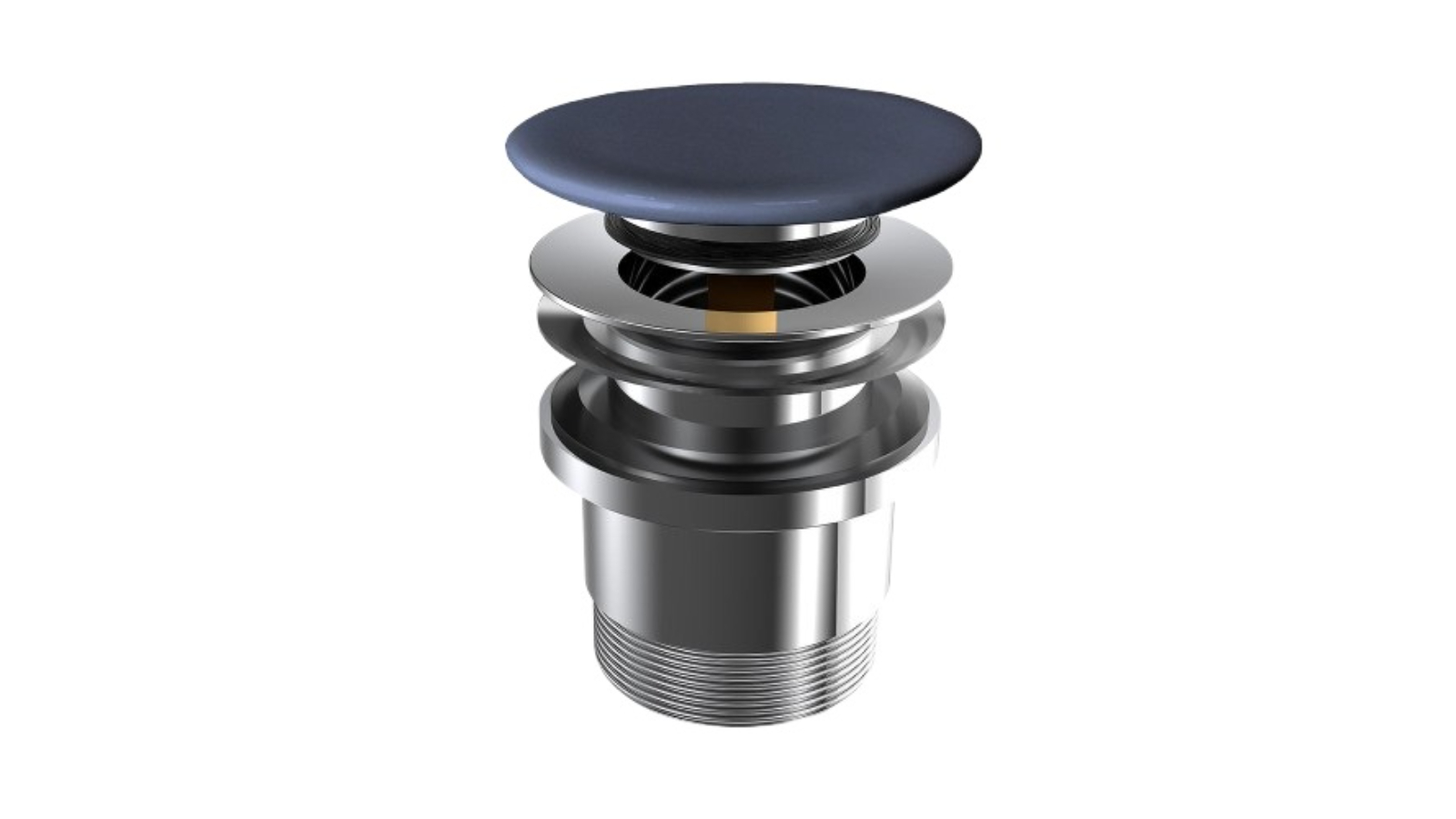 Parisi Valdama Flat Clic-Clac Universal Waste with Ceramic Top - Matte Oceano