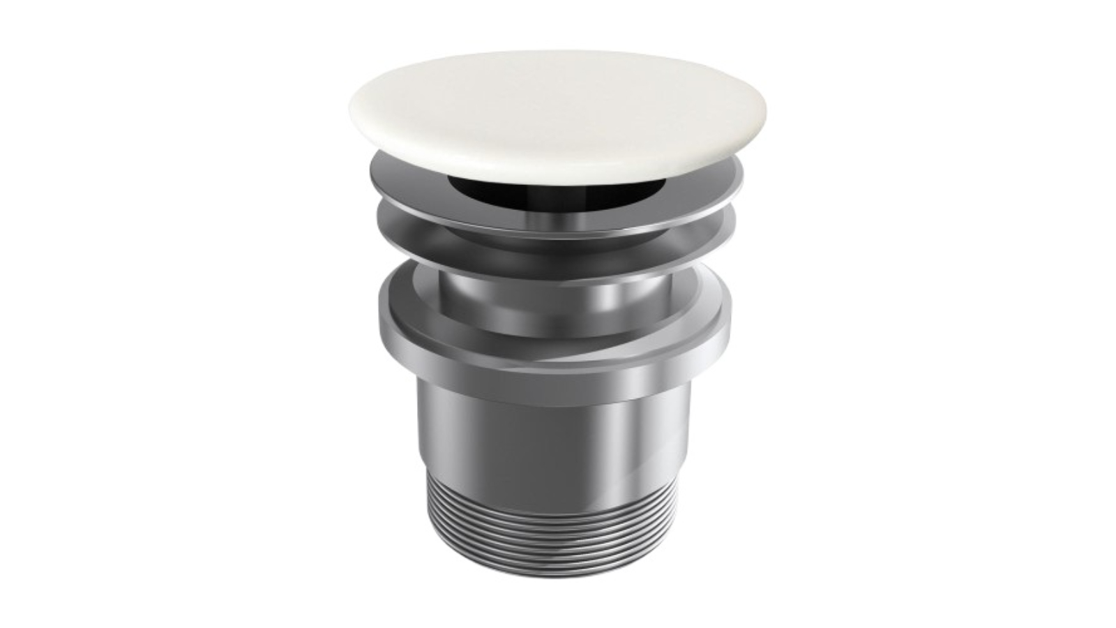 Parisi Valdama Constant Flow with Ceramic Top and Universal Waste - Matte White 