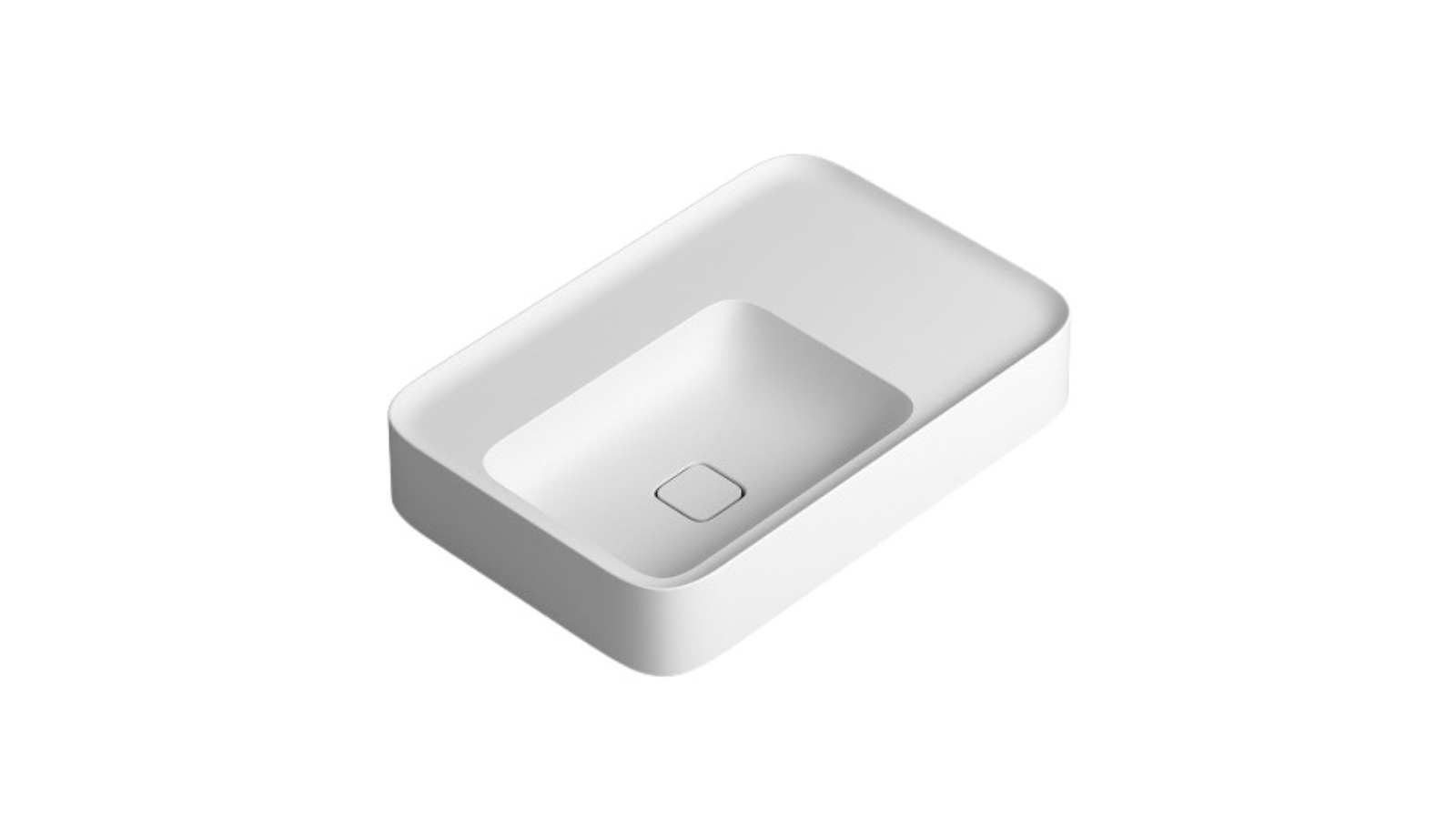 Parisi Cameo 750 Bench Basin 0 Tap Hole - Matte White