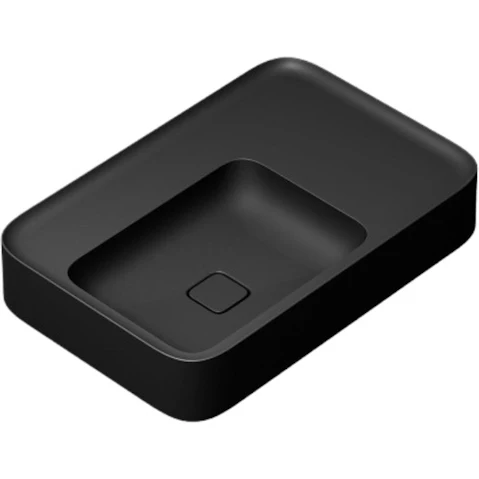 Parisi Cameo 750 Wall Basin 0 Tap Hole - Matte Black