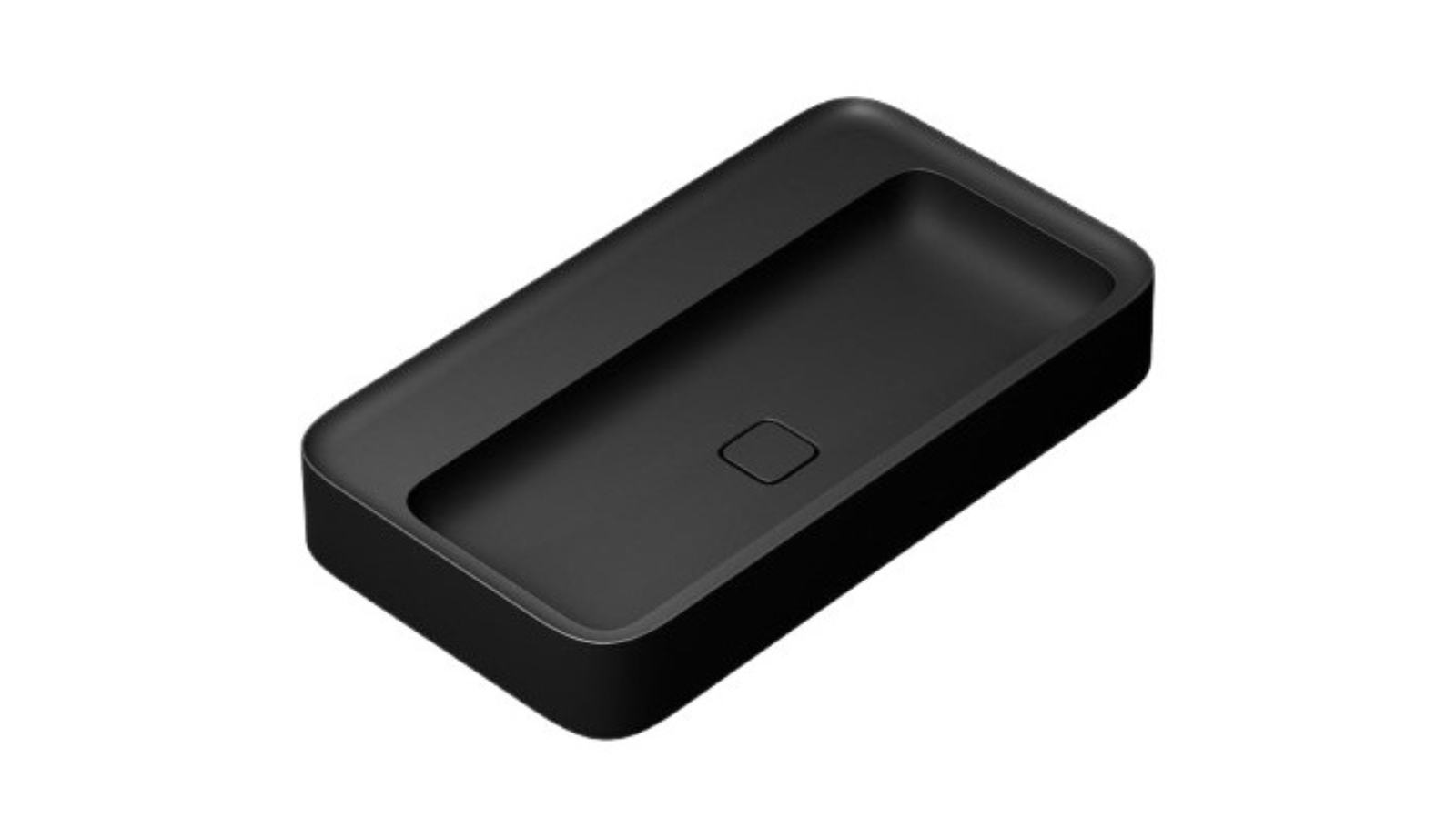 Parisi Cameo 900 Bench Basin 0 Tap Hole - Matte Black