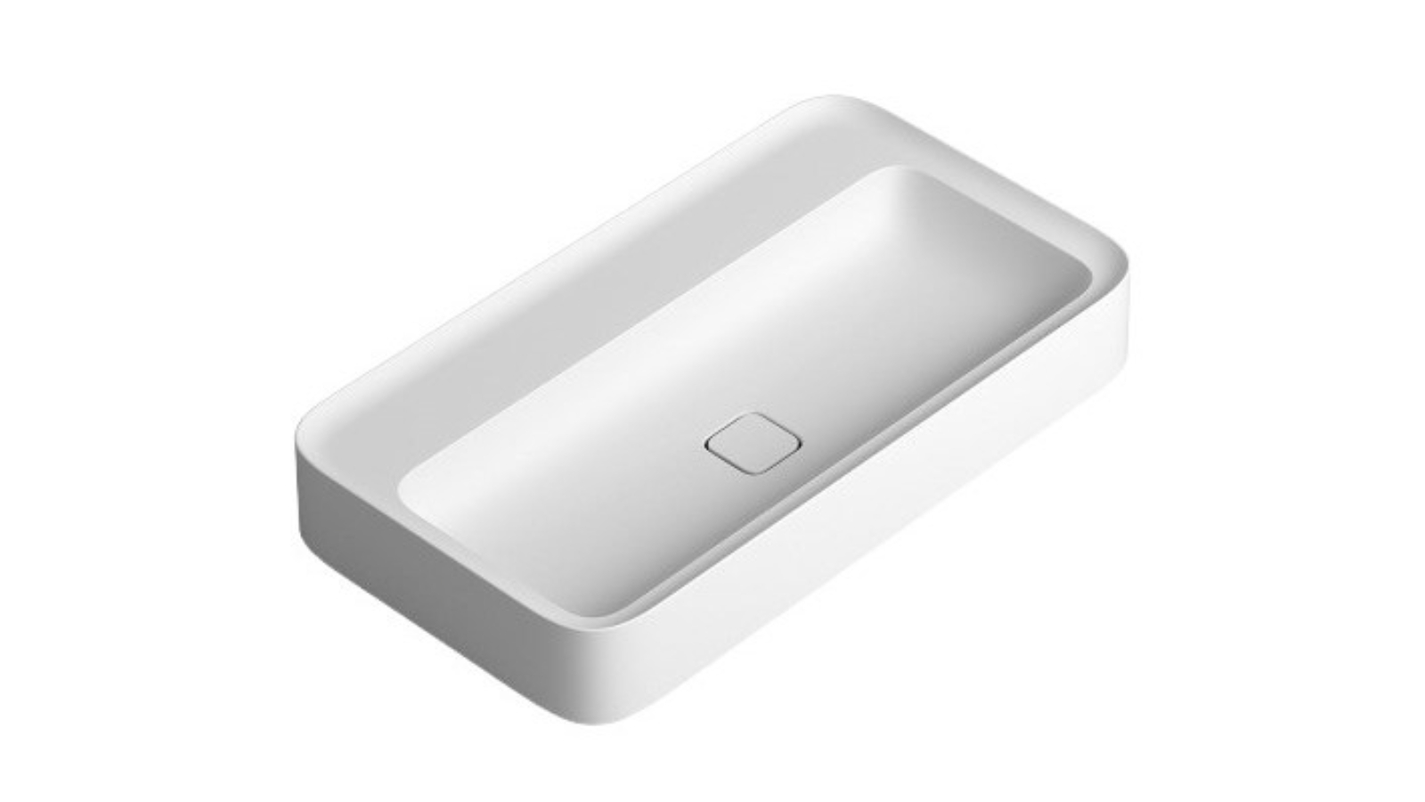 Parisi Cameo 900 Wall Basin 0 Tap Hole - Matte White