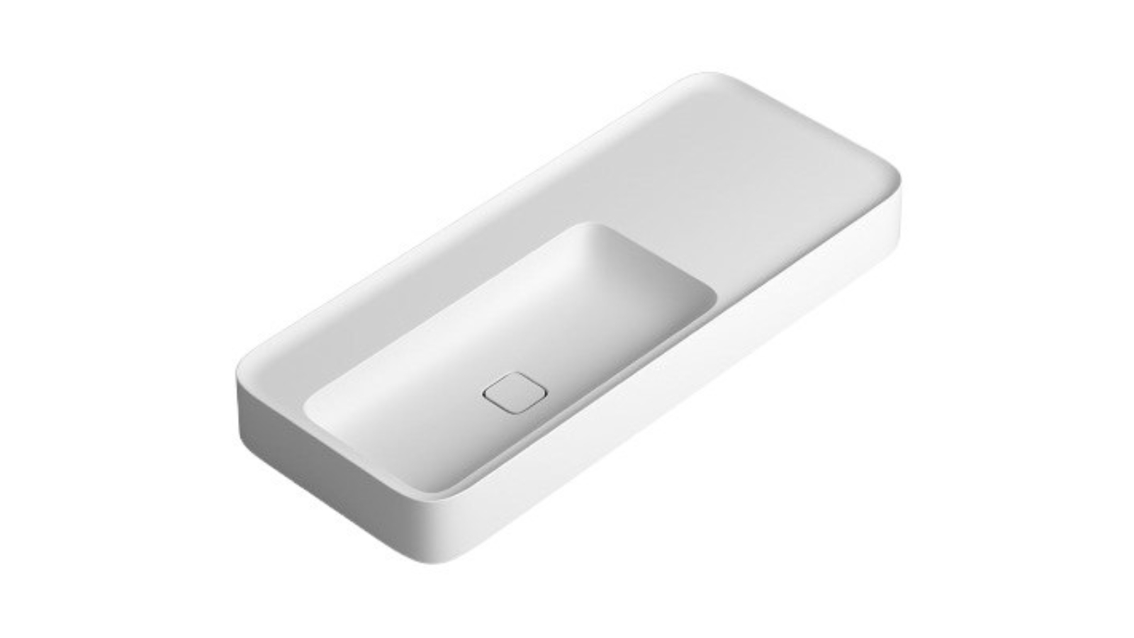Parisi Cameo 1200 Bench Basin - Matte White