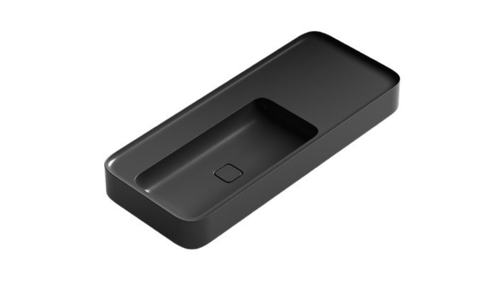 Parisi Cameo 1200 Bench Basin - Gloss Black