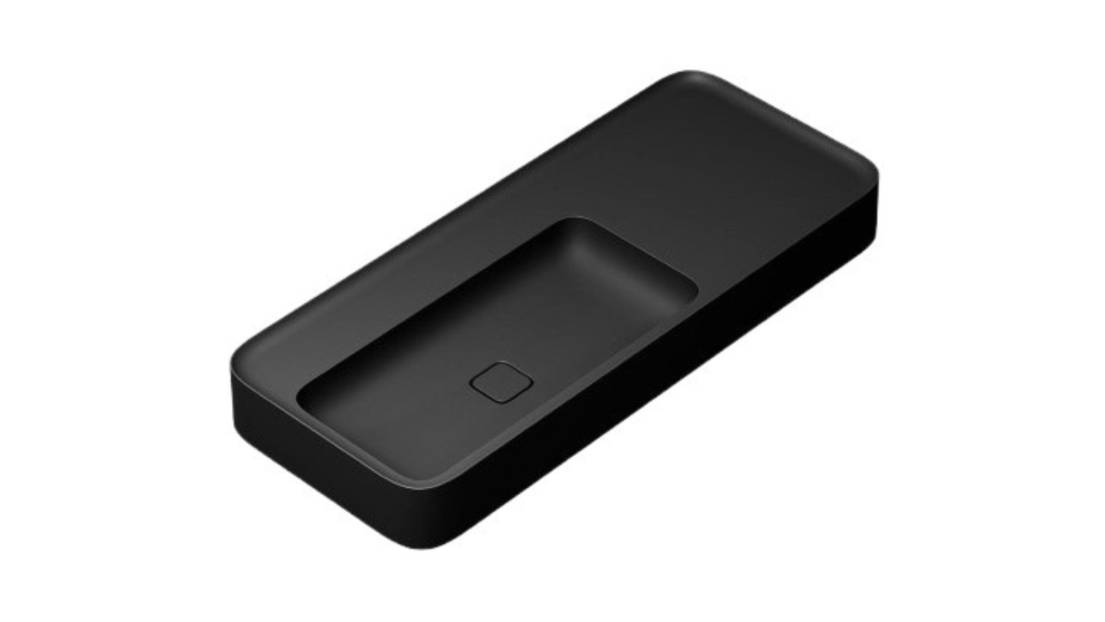 Parisi Cameo 1200 Bench Basin - Matte Black