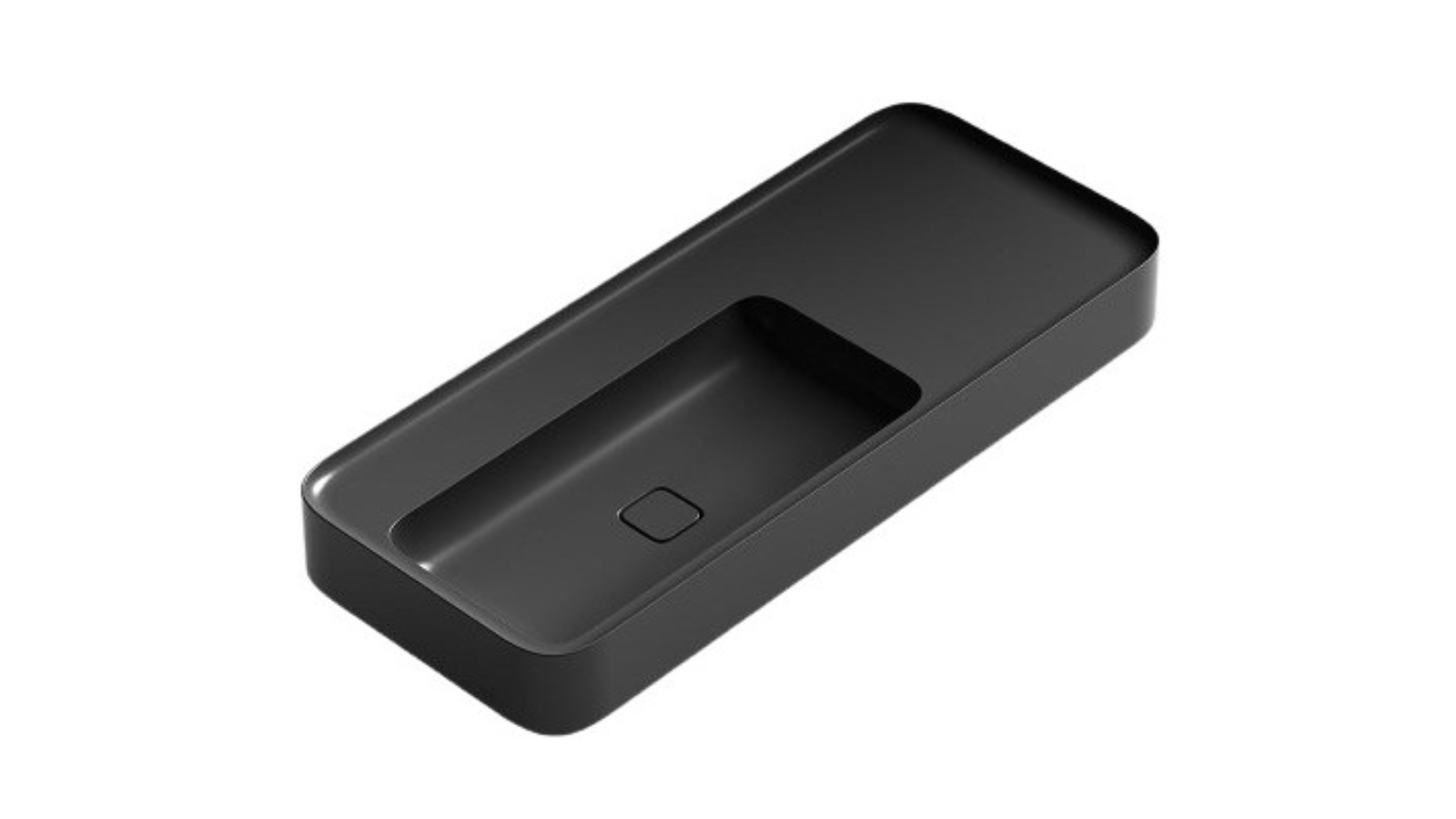 Parisi Cameo 1200 Wall Basin - Gloss Black