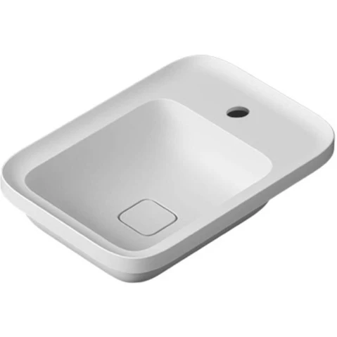Parisi Cameo 550 Inset Basin 1 Tap Hole - Matte White