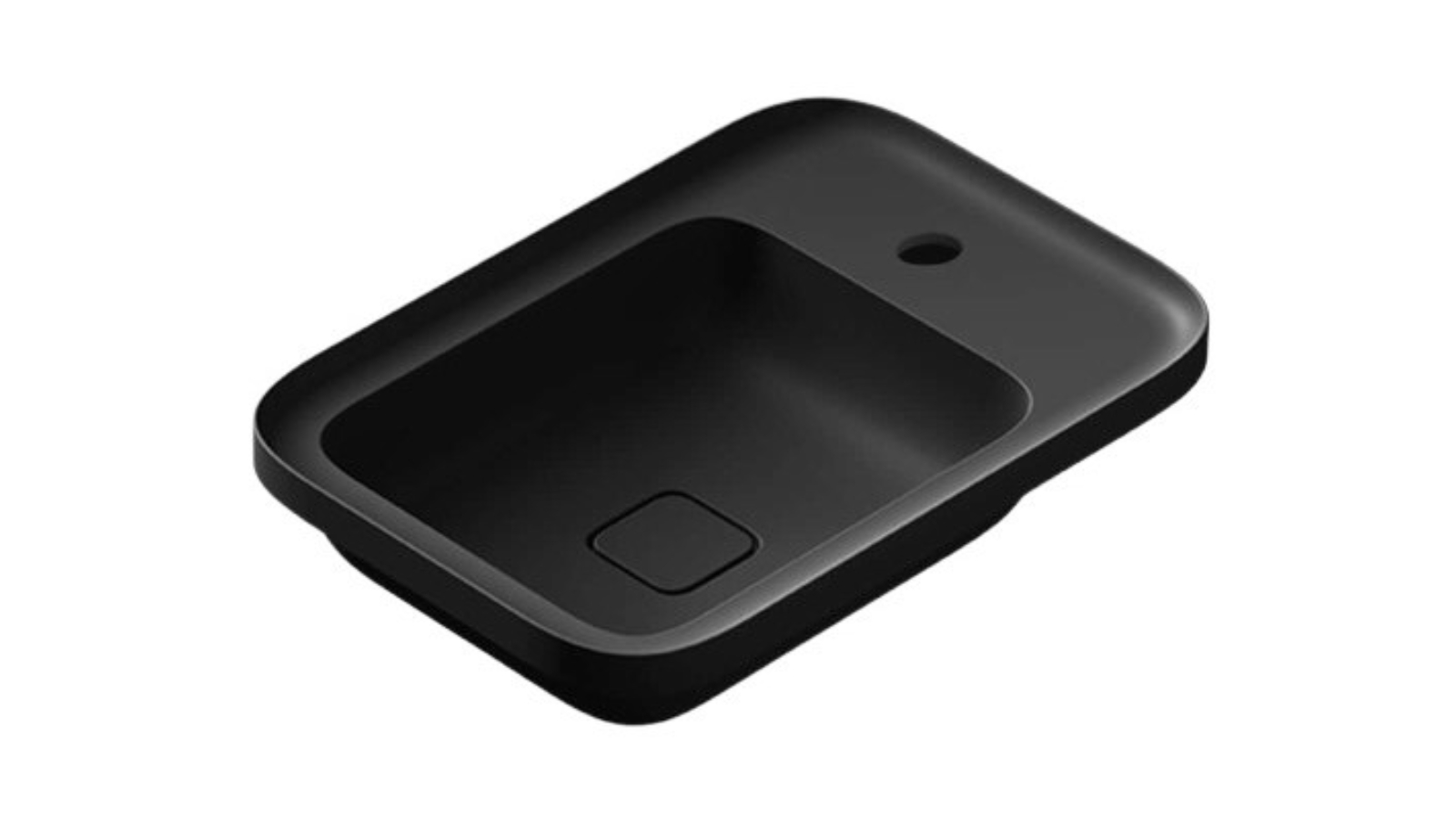 Parisi Cameo 550 Inset Basin 1 Tap Hole - Matte Black