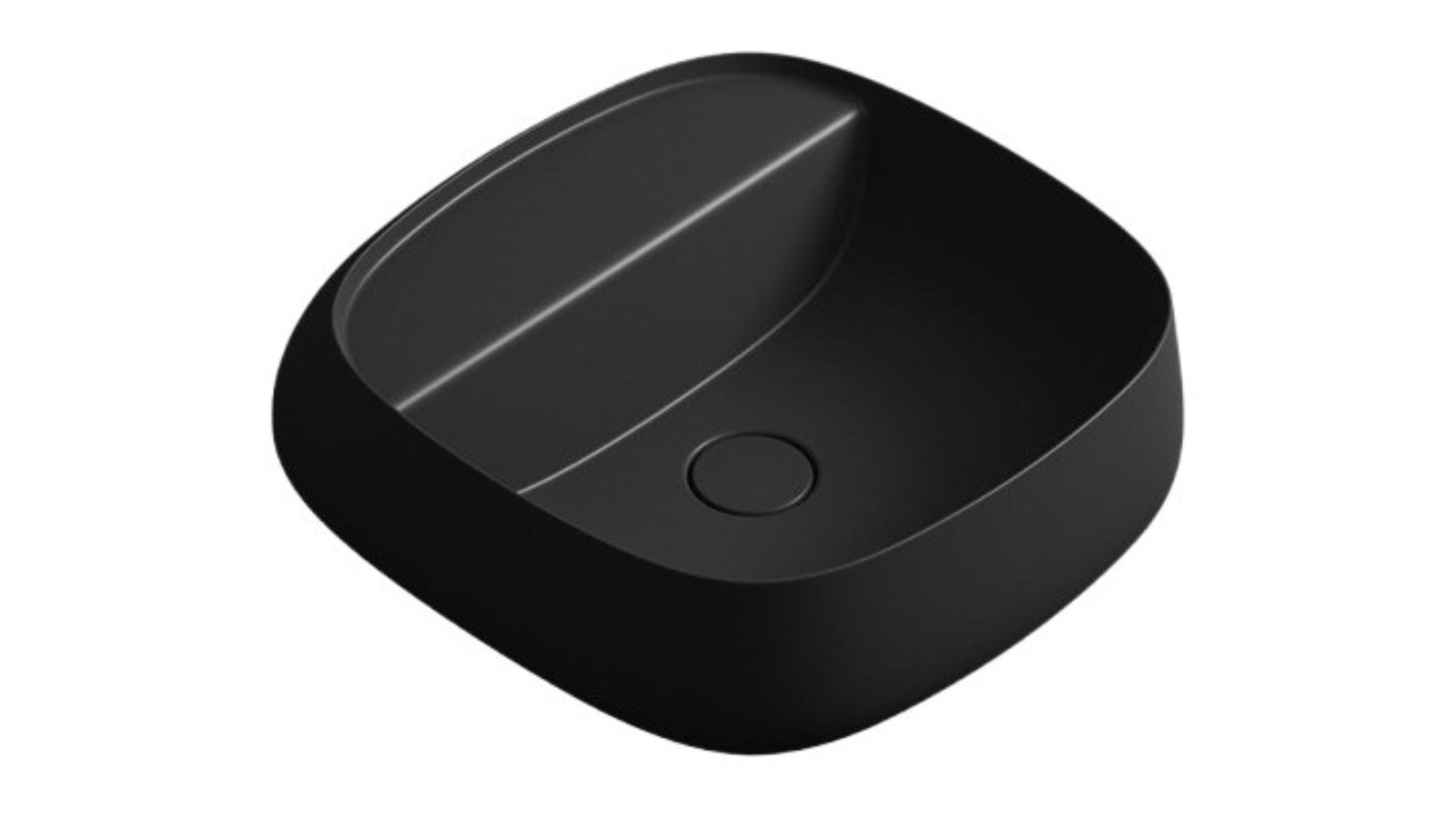 Parisi Seed 450 Wall Basin 0 Tap Hole - Matte Black