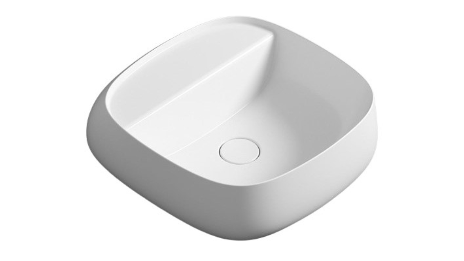 Parisi Seed 450 Wall Basin 0 Tap Hole - Gloss White