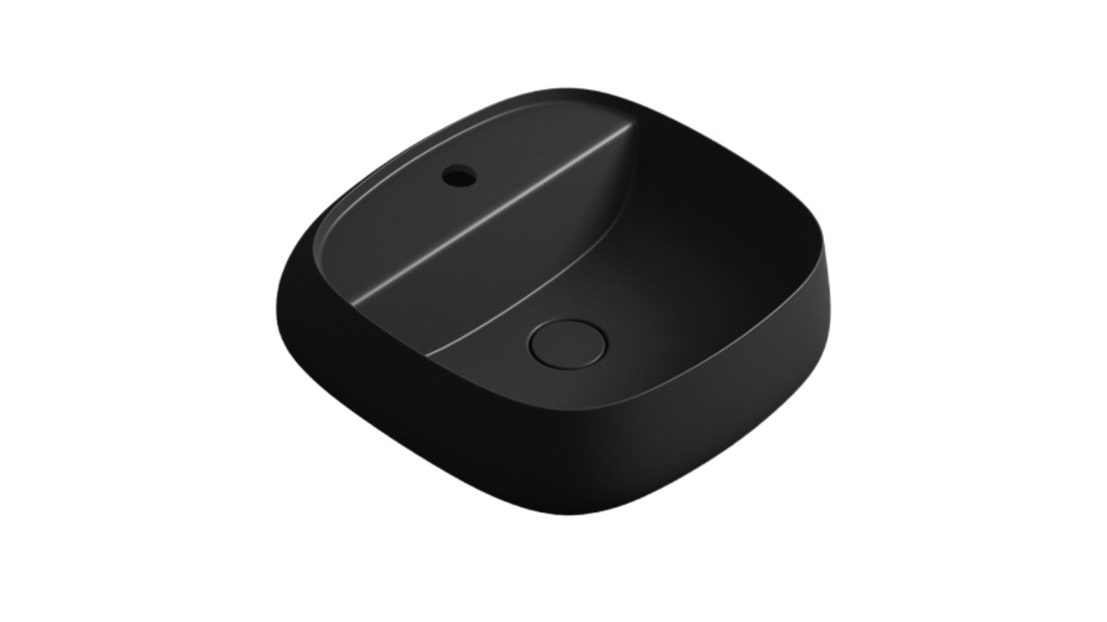 Parisi Seed 450 Wall Basin 1Tap Hole - Matte Black