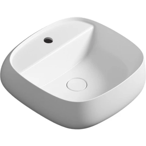 Parisi Seed 450 Wall Basin 1 Tap Hole - Gloss White
