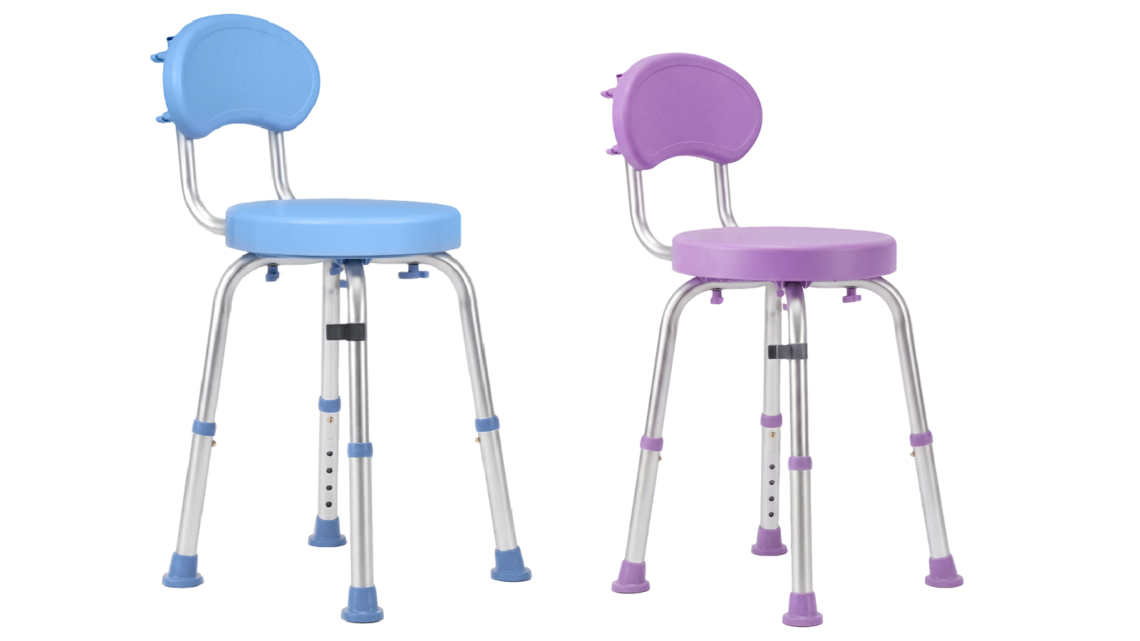 Advwin 6-Level 360 Degree Swivel Non-Slip Rubber Feet Shower Chair