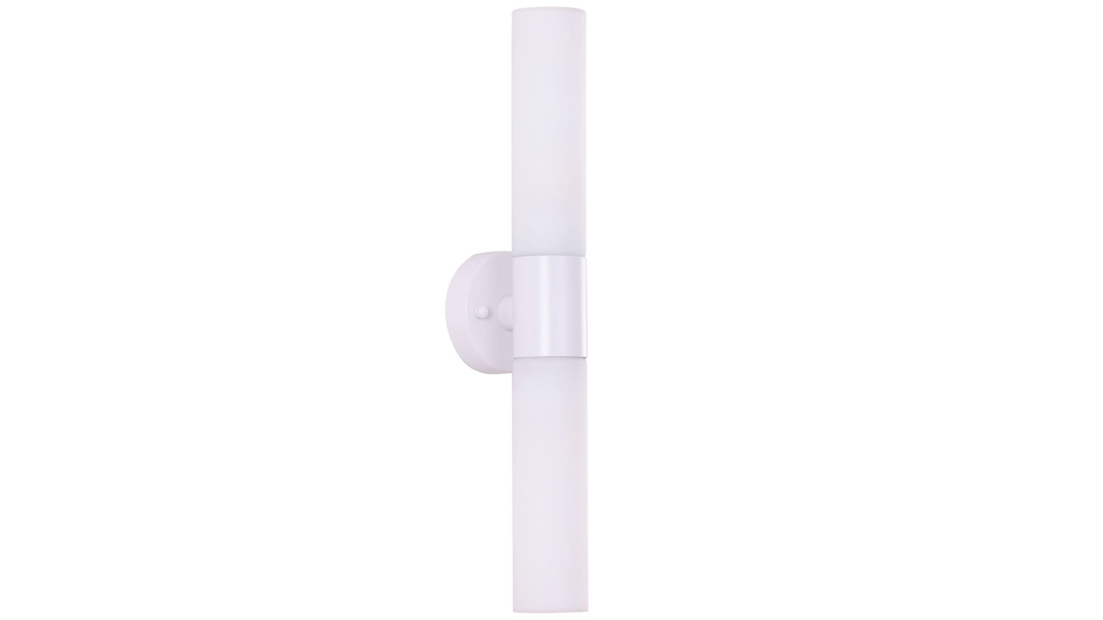 CLA Lighting Interior Wall Light Up/Down 2 x ES Tubular Opal Glass with White Highlight and Base