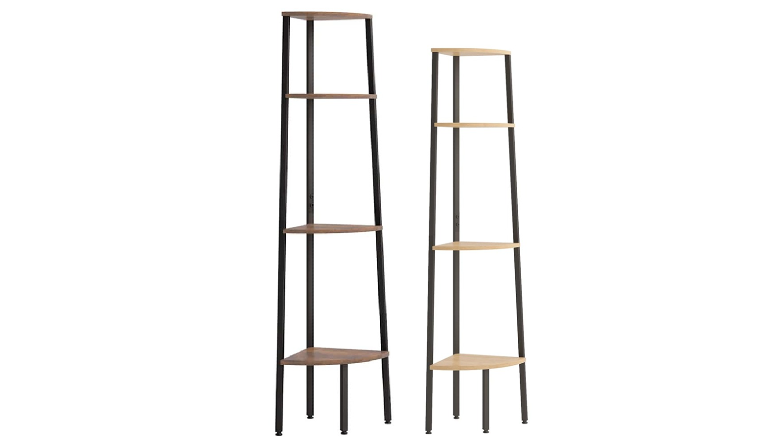 vidaXL 4-Tier 45.5 x 31.5 x 150cm Corner Shelf