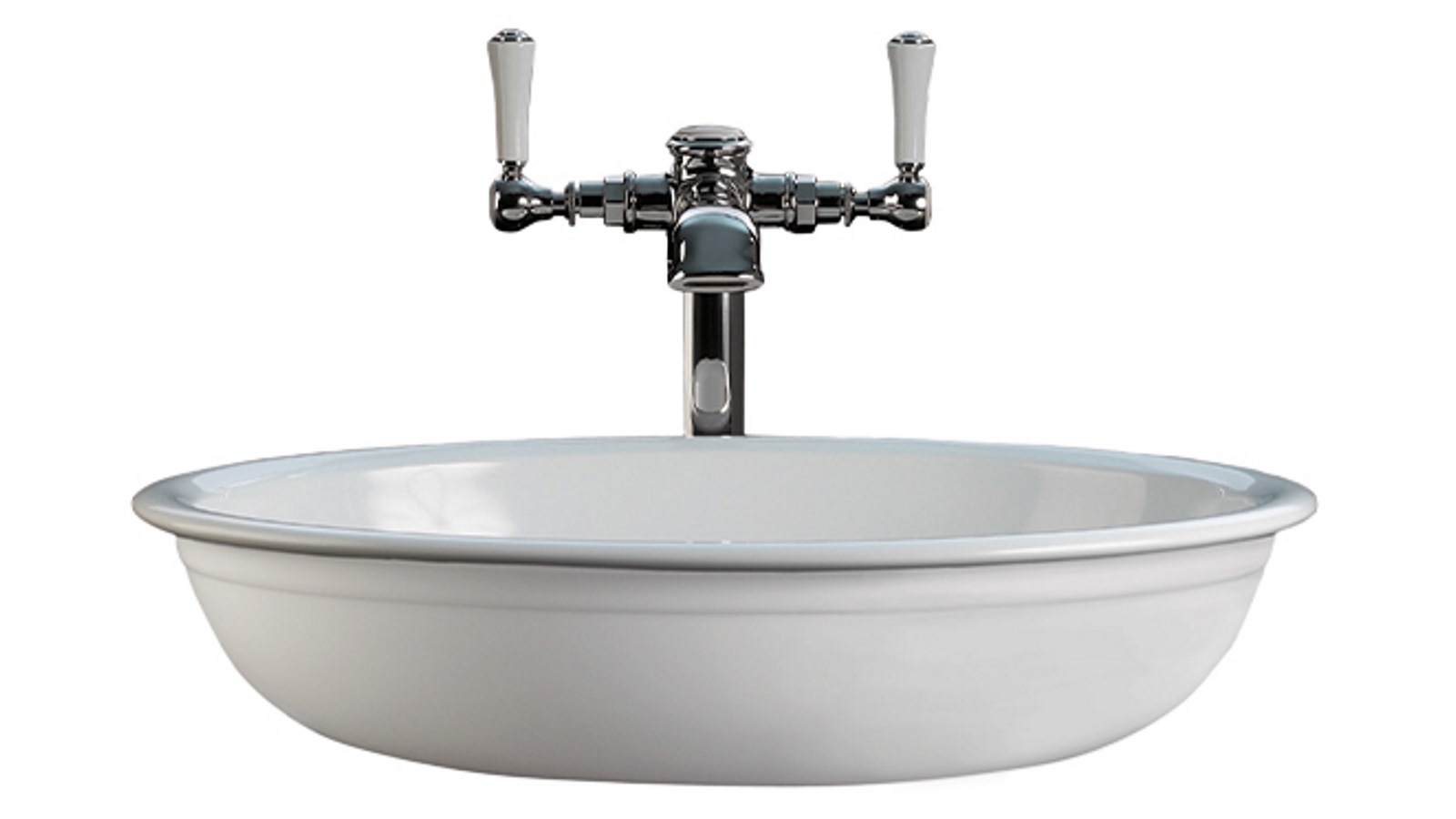 Victoria + Albert Radford 51 Above Counter Basin - Gloss White