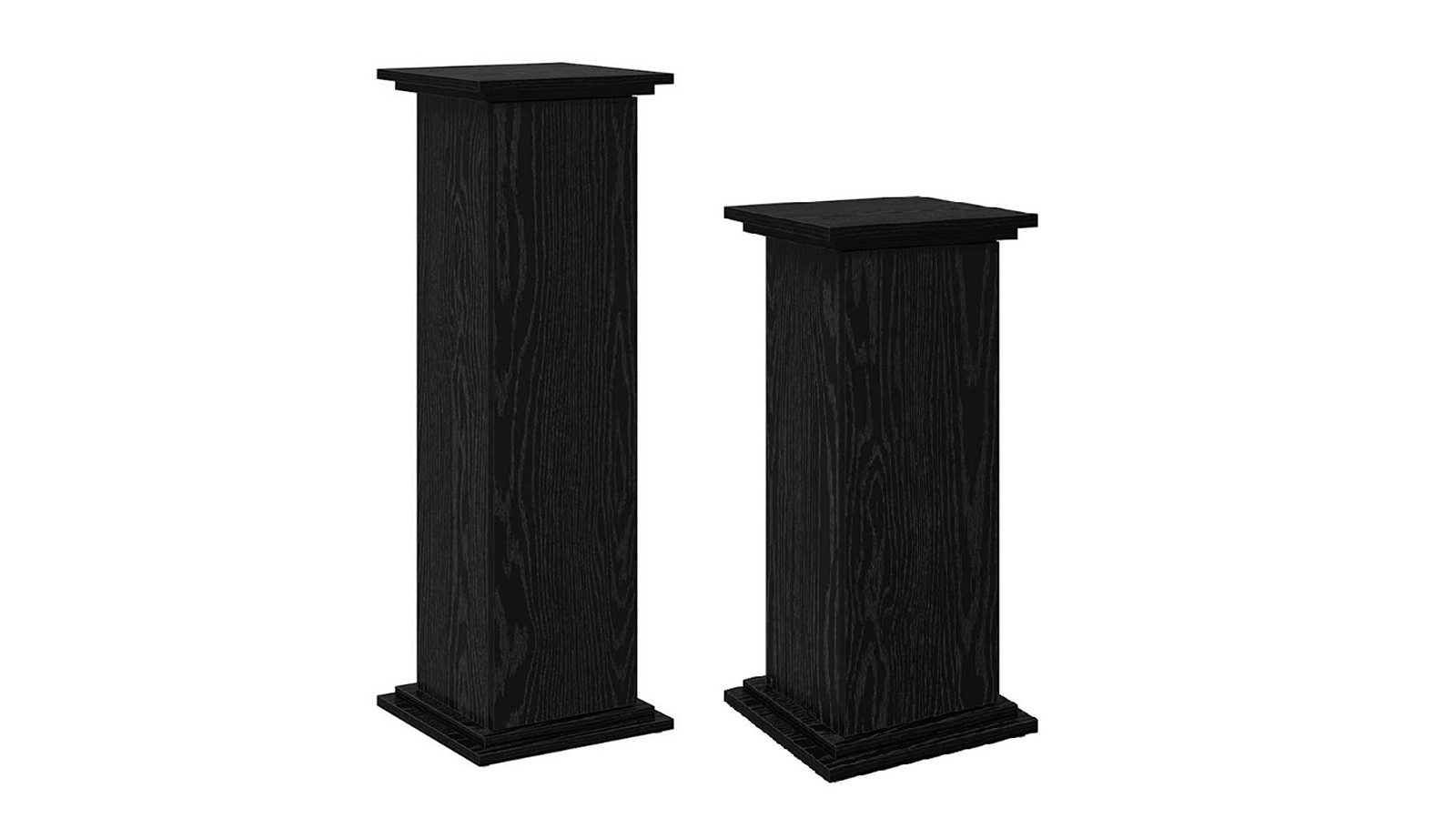 vidaXL Black Oak Engineered Wood Display Stand