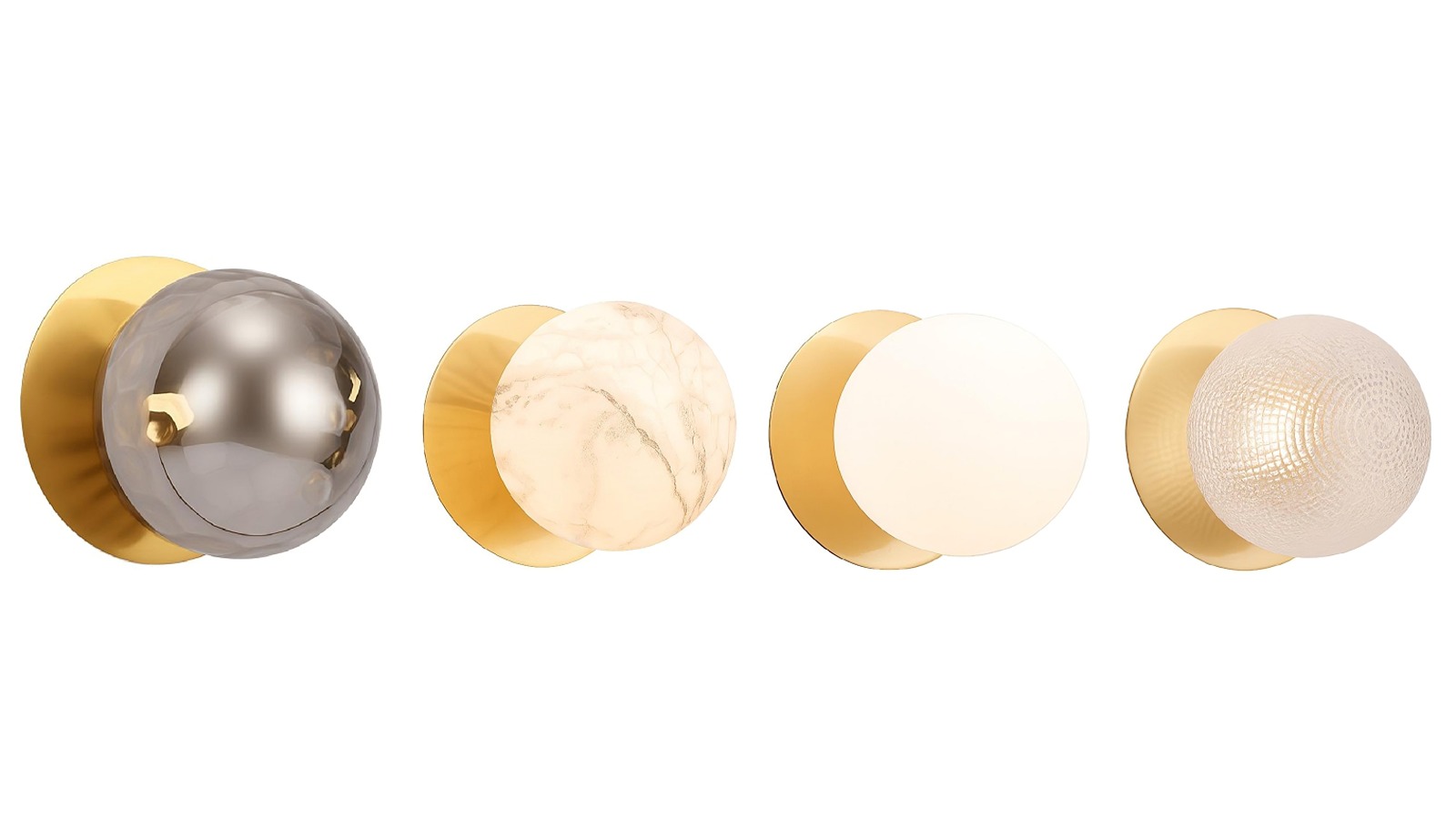 Lexi Lighting Odessa Warm White LED Wall Light with Brass Base