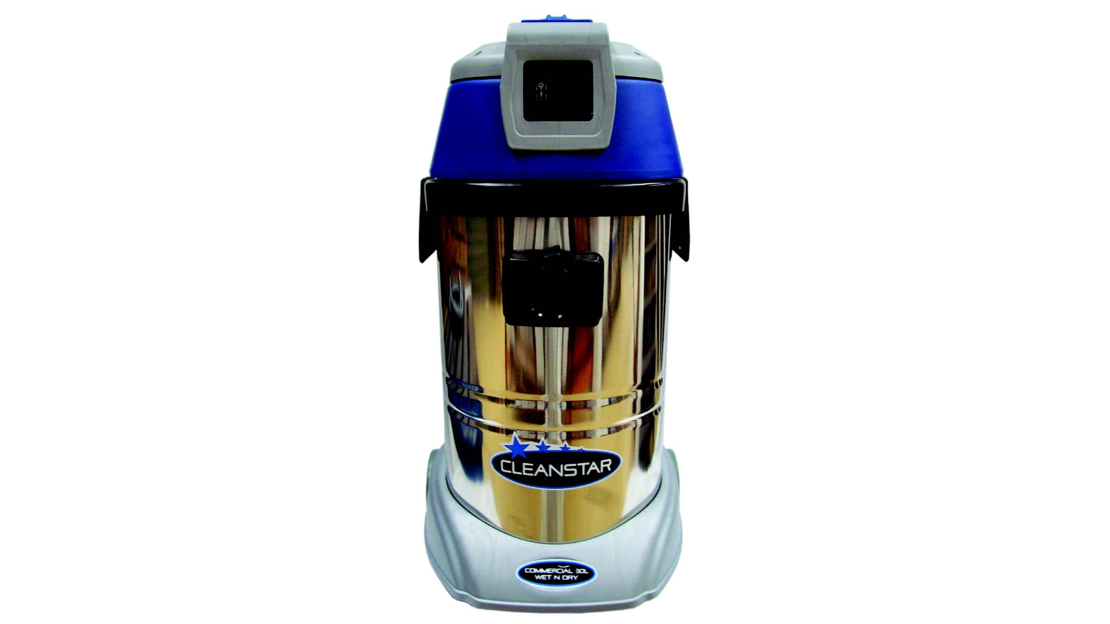 CleanStar Stainless Steel Commercial Wet and Dry Vacuum Cleaner - 30 Litre
