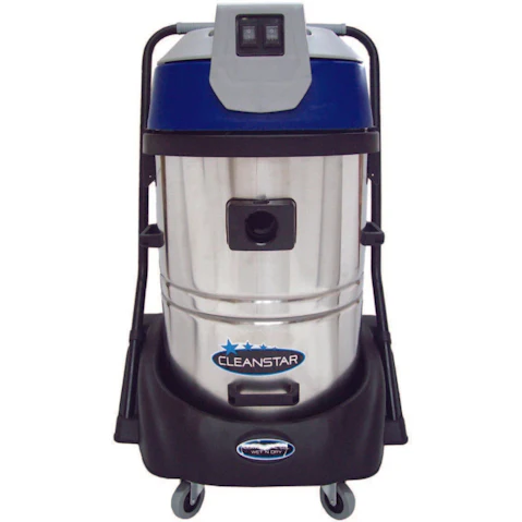CleanStar Stainless Steel Commercial Wet and Dry Vacuum Cleaner - 60 Litre