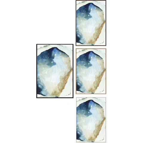 La Grolla Shapes of Blue Watercolor II Gallery Wall Art