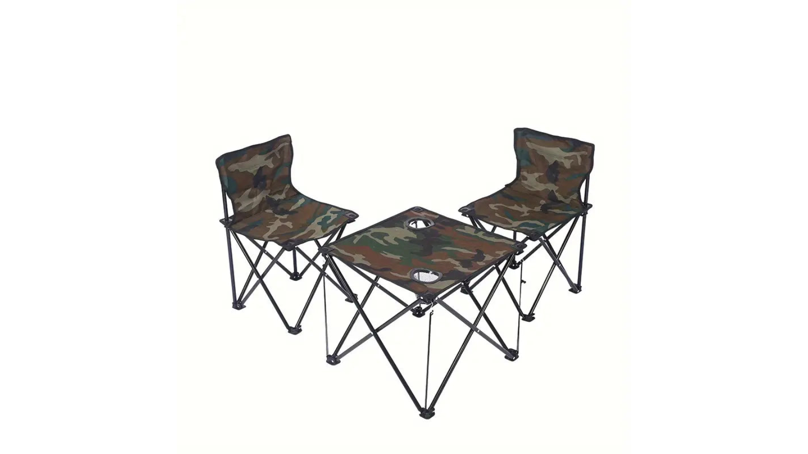 NNETM 3 Piece Folding Table and Chair Set