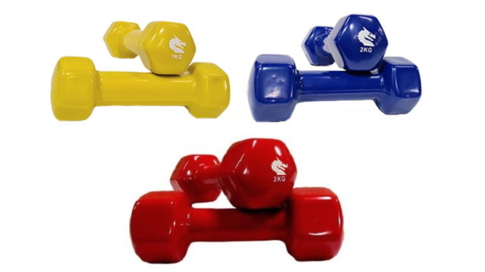 Morgan Sports (1kg-2kg-3kg) Morgan Vinyl Dumbbells Pair