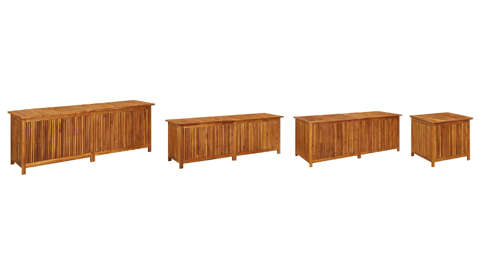 vidaXL Solid Acacia Wood Garden Storage Box