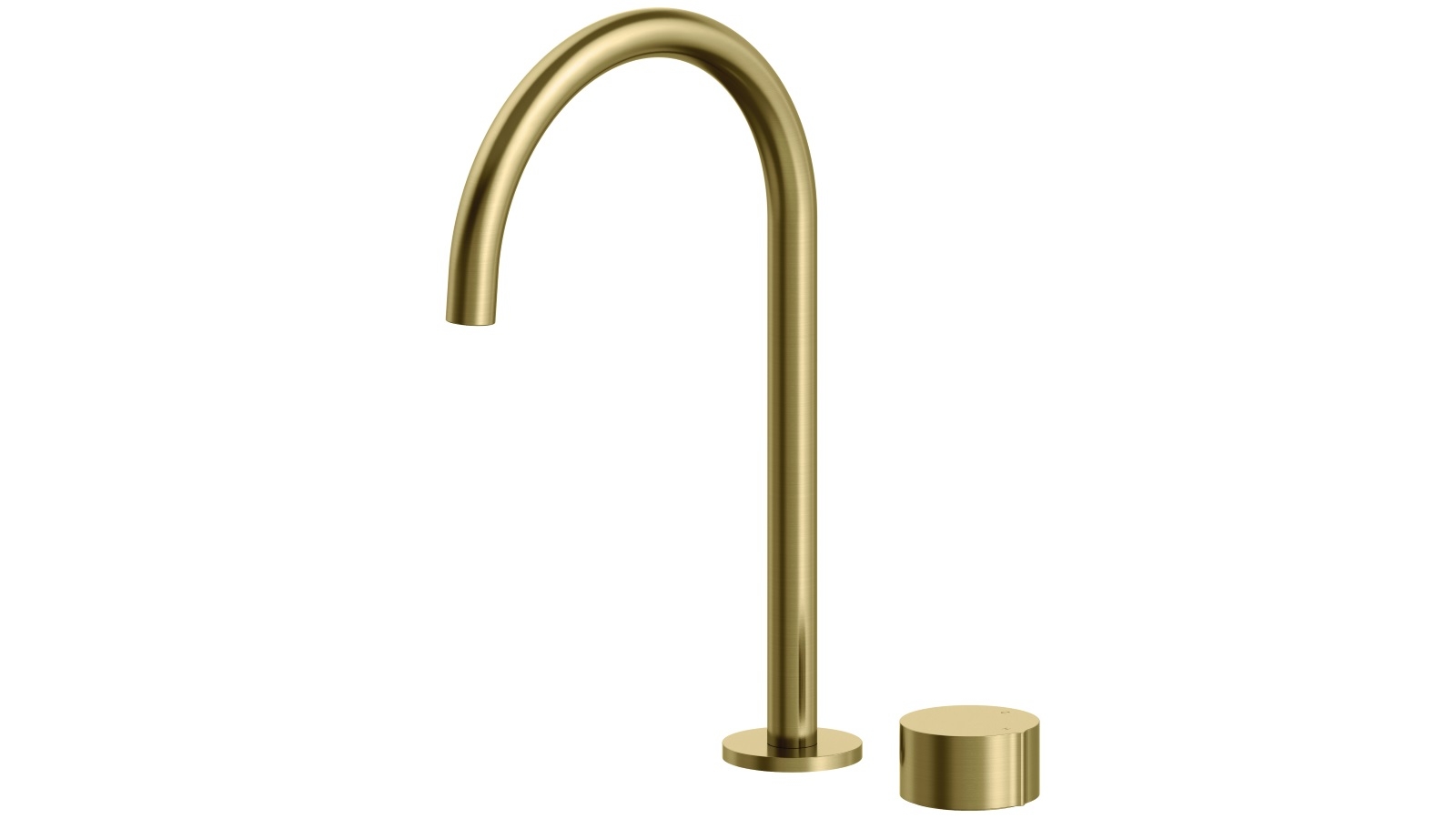 Arcisan Venn Basin Mixer with Extended Height Spout - Brushed Brass