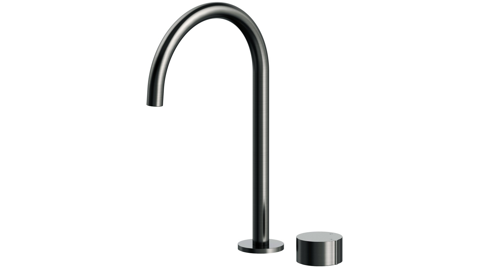 Arcisan Venn Basin Mixer with Extended Height Spout - Brushed Gun Metal