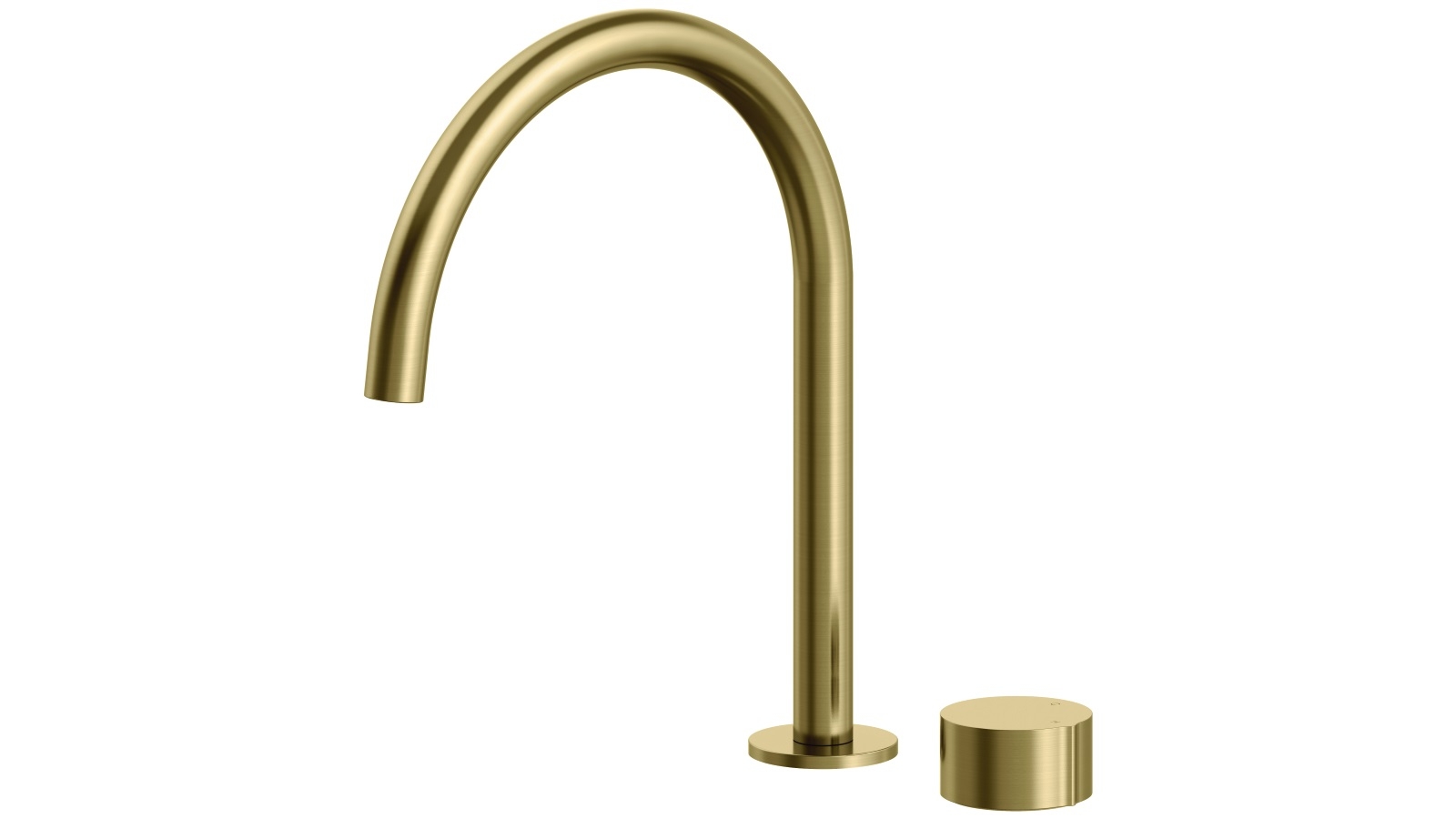 Venn Kitchen Mixer with Swivel Arch Spout - Brushed Brass