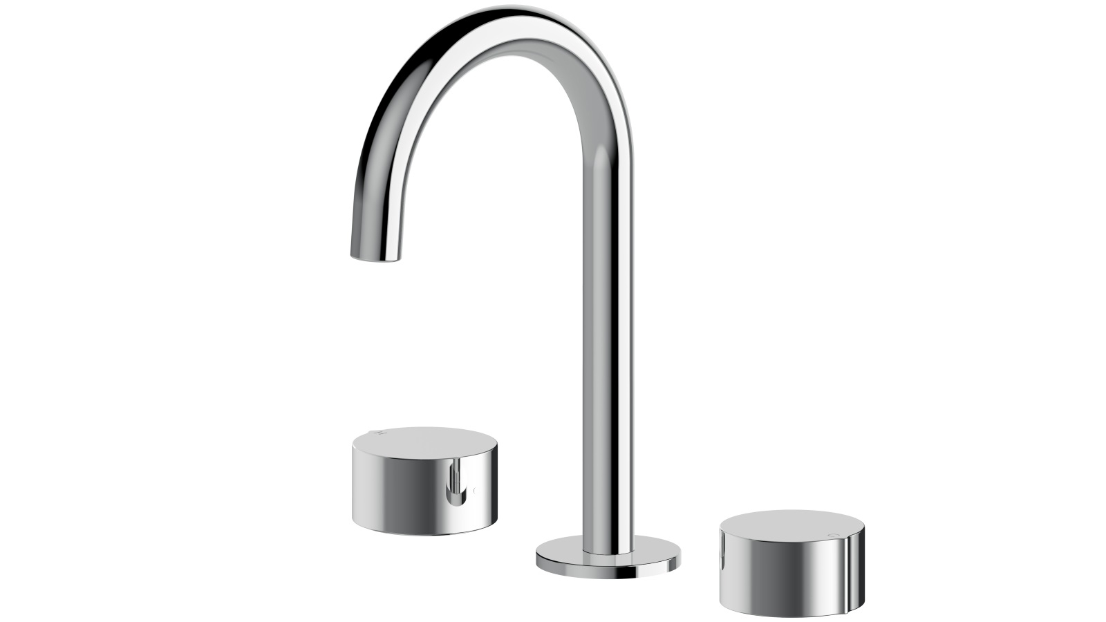 Arcisan Venn Basin Set with Fixed Arch Spout - Chrome