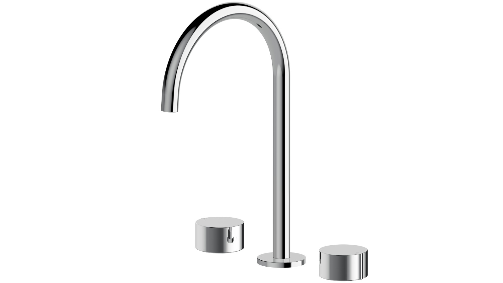 Arcisan Venn Basin Set with Extended Height Spout - Chrome