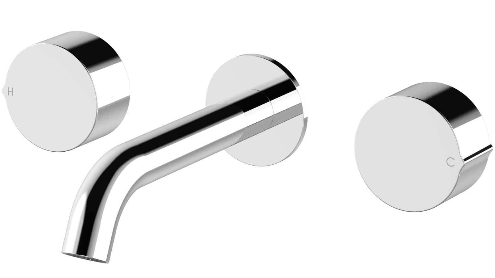 Arcisan Venn Wall Mount Basin Set - 150mm Centre Spout - Chrome