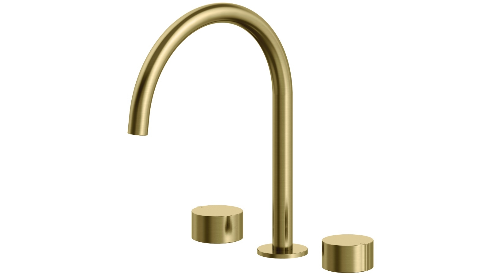 Arcisan Venn Kitchen Tap Set with Arch Spout - Brushed Brass PVD