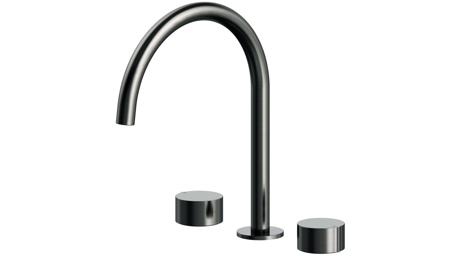 Arcisan Venn Kitchen Tap Set with Arch Spout - Brushed Gun Metal