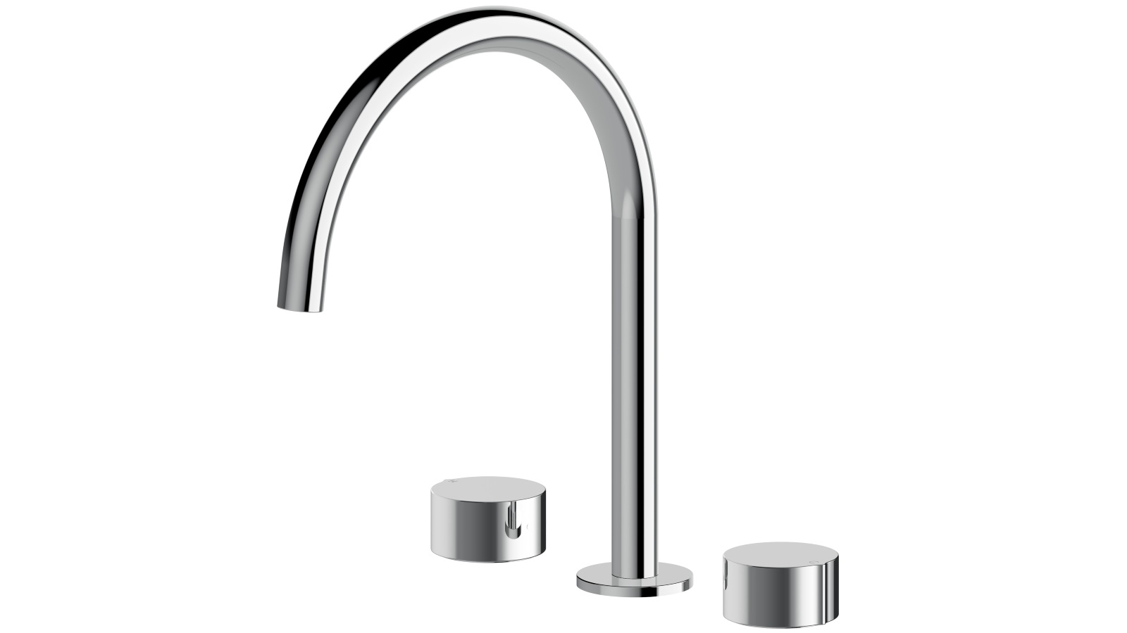 Arcisan Venn Kitchen Tap Set with Arch Spout - Chrome