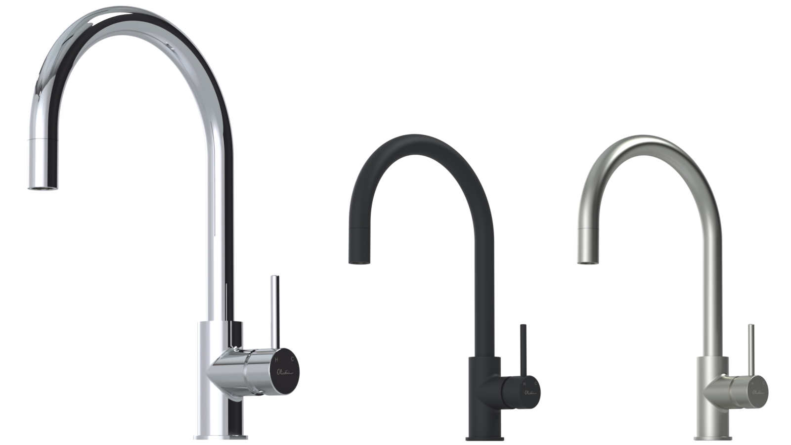 Oliveri Venice Pull Out Goose Neck Mixer