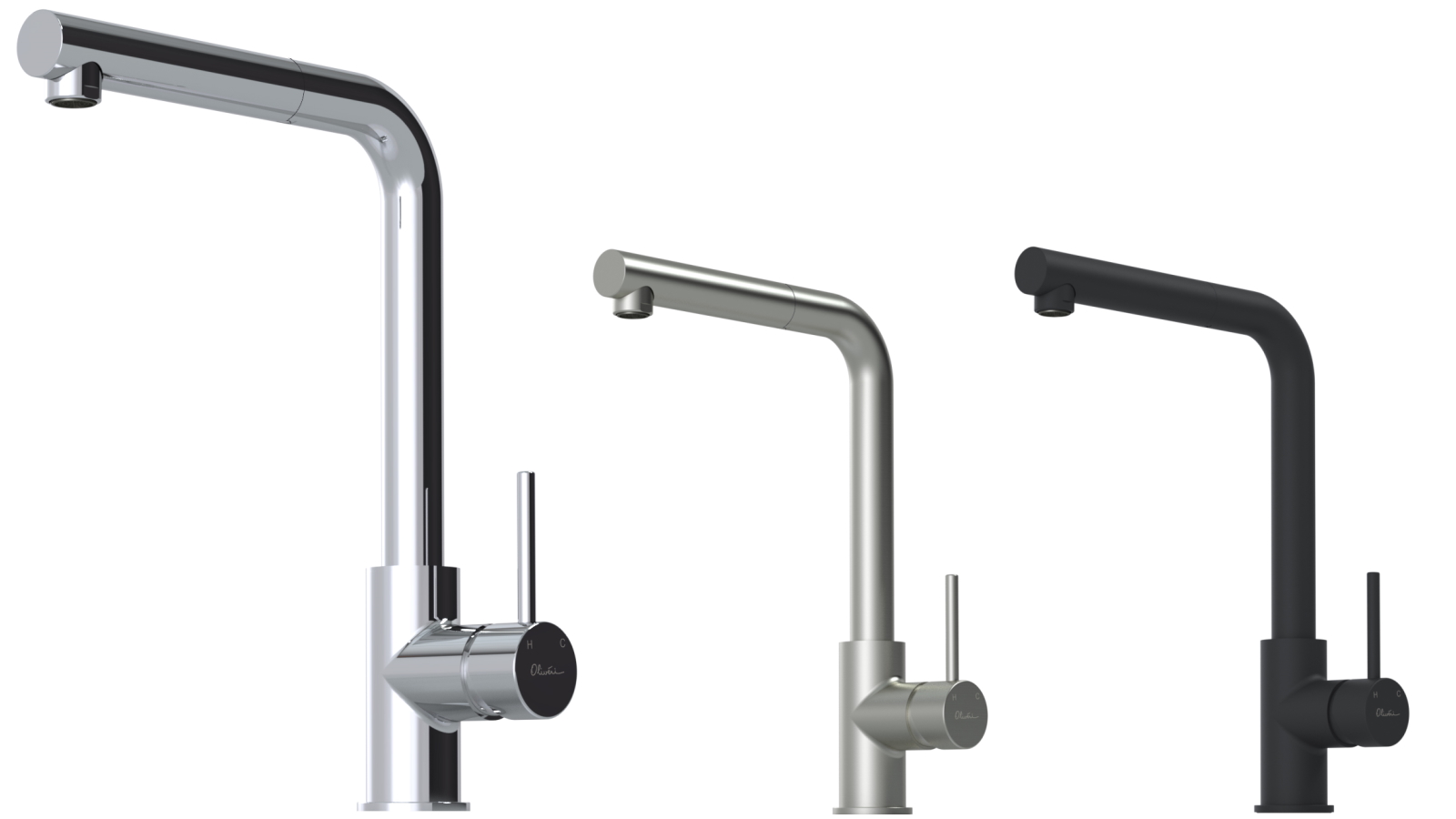 Oliveri Venice Pull Out Right Angle Mixer