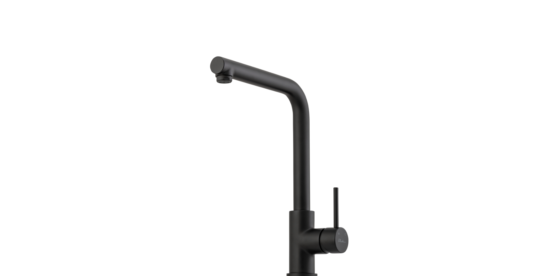 Oliveri Venice Right Angle Mixer - Matte Black