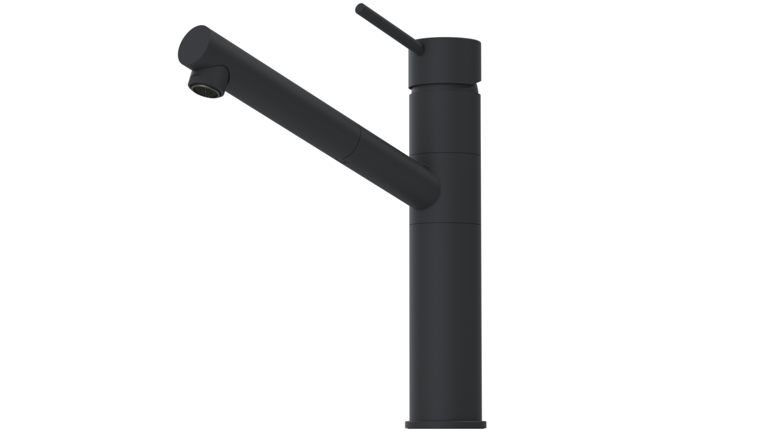 Oliveri Pull Out Swivel Mixer - Matte Black