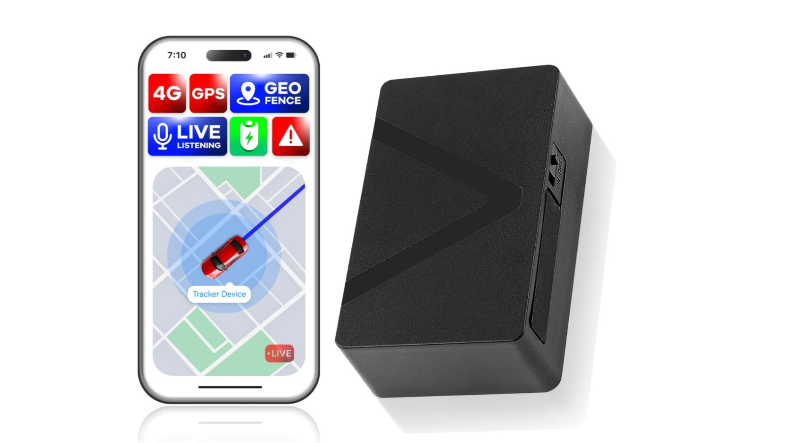 Vimel GPS Tracker for Cars 4G with Real Live Voice Listening