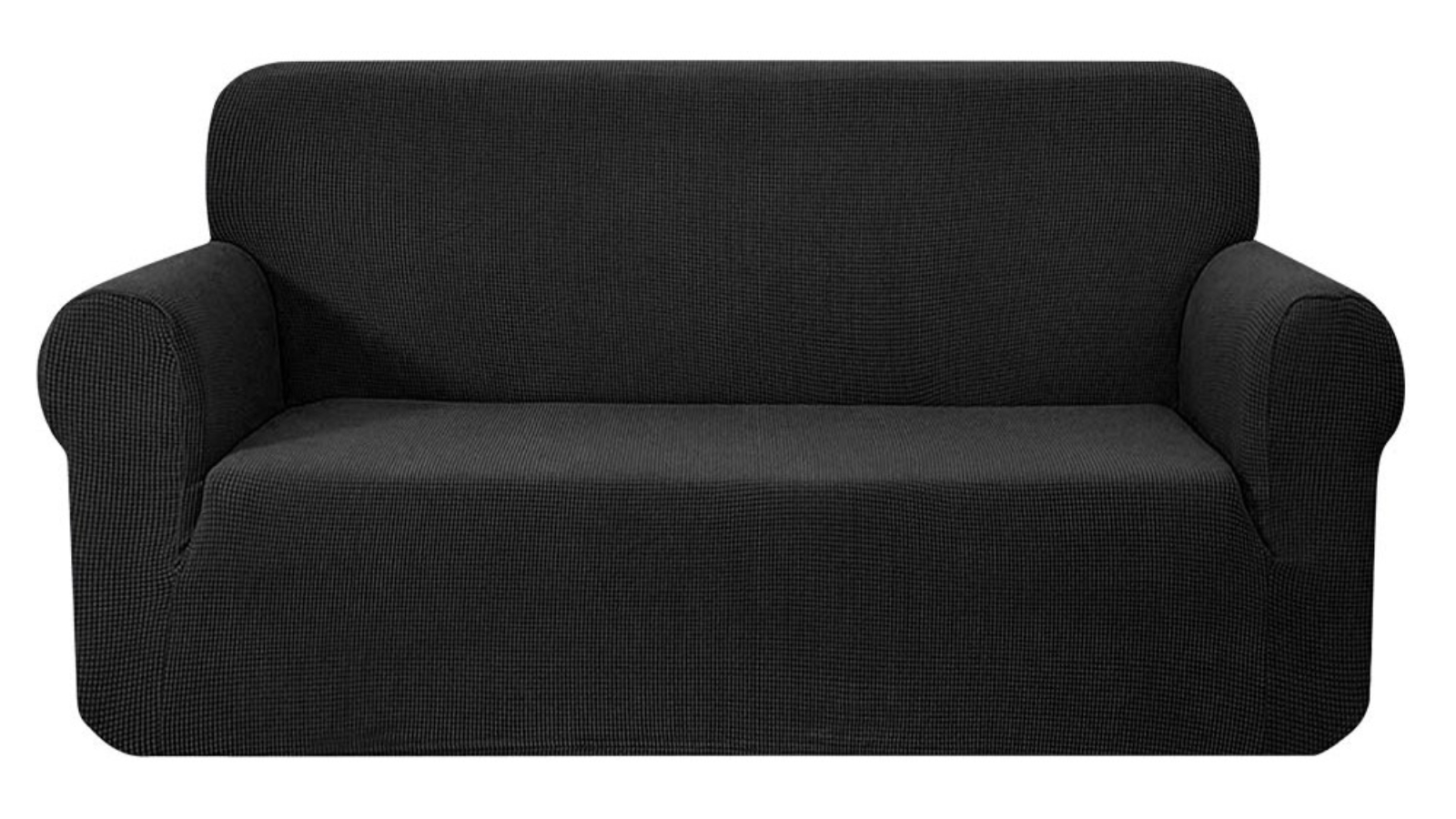 Artiss 3 Seater High Stretch Couch Cover - Black